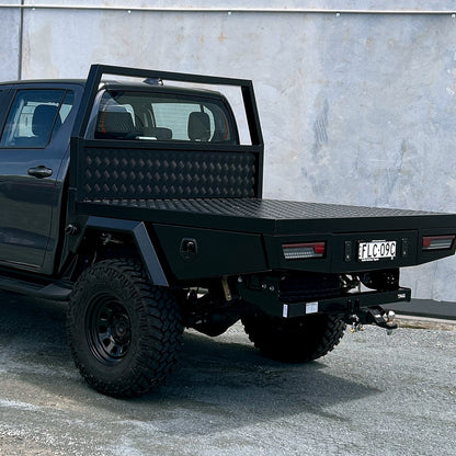 1680mm Black Ute Tray with Headboard