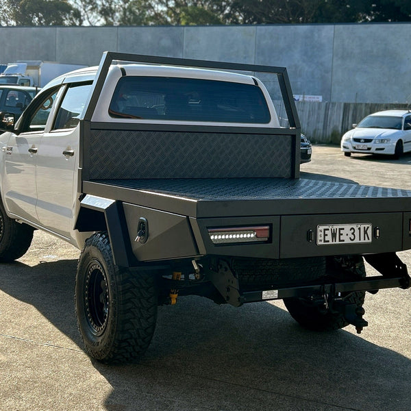 1880mm Black Ute Tray with Headboard