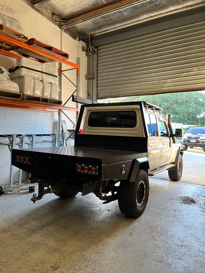 2012 - Current Toyota Landcruiser 79 series - 1800L Ute Tray Package Black - Explorer Canopies