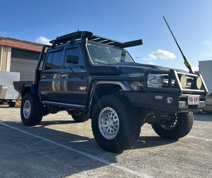 1680L Black Trundle Ute Tray - LC79 Landcruiser