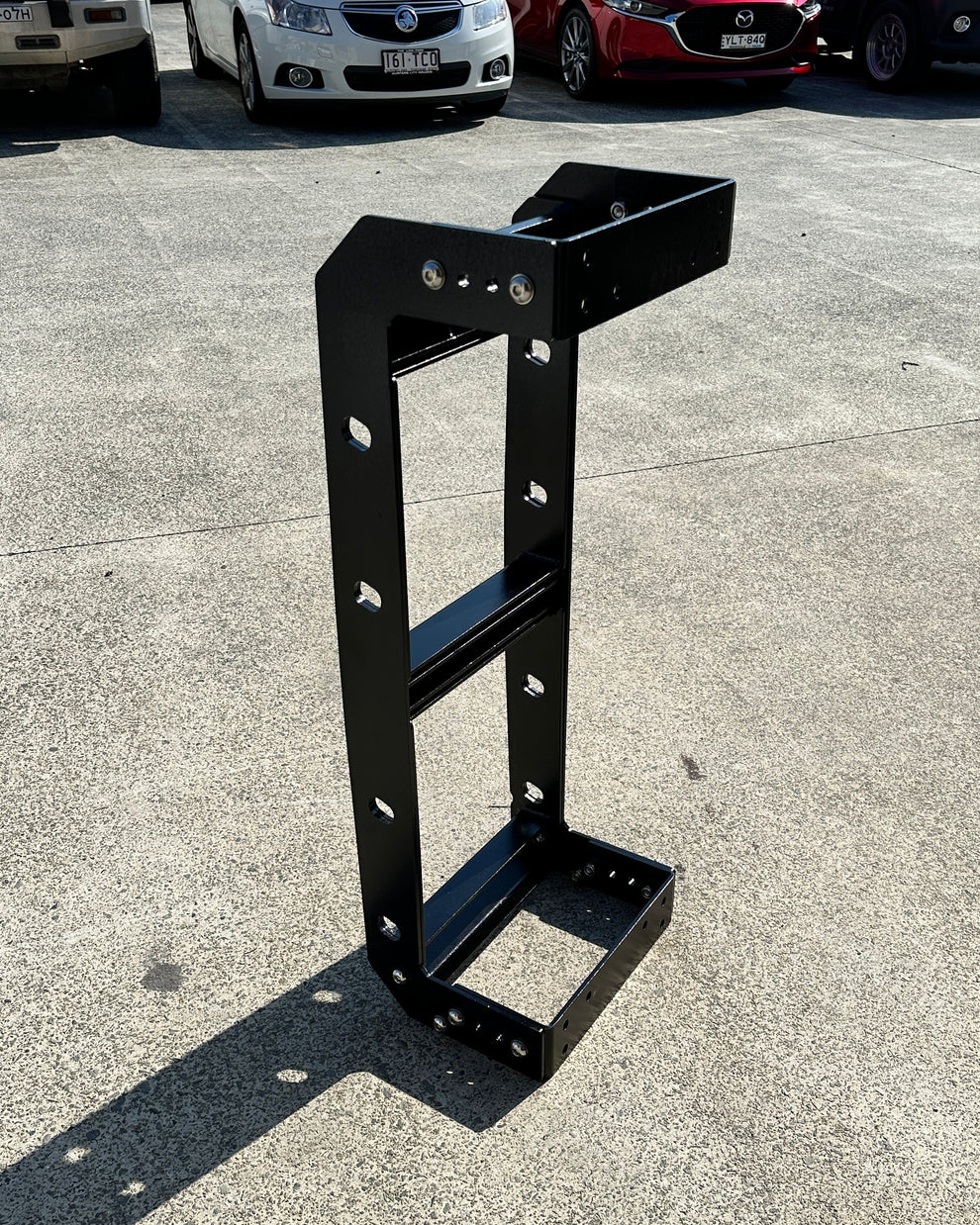 Folding Ladder V2 - Black | Explorer Canopies & Ute Trays