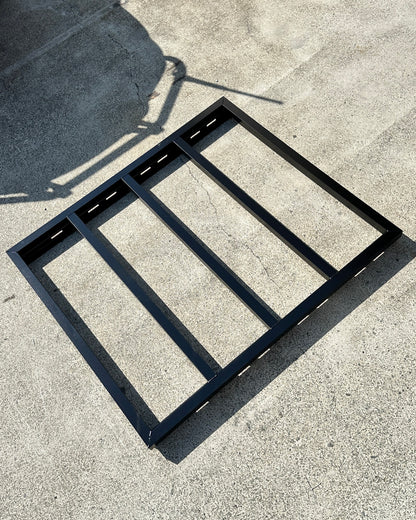 Flat Platform Rack 1600mm V2 - Black - Explorer Canopies