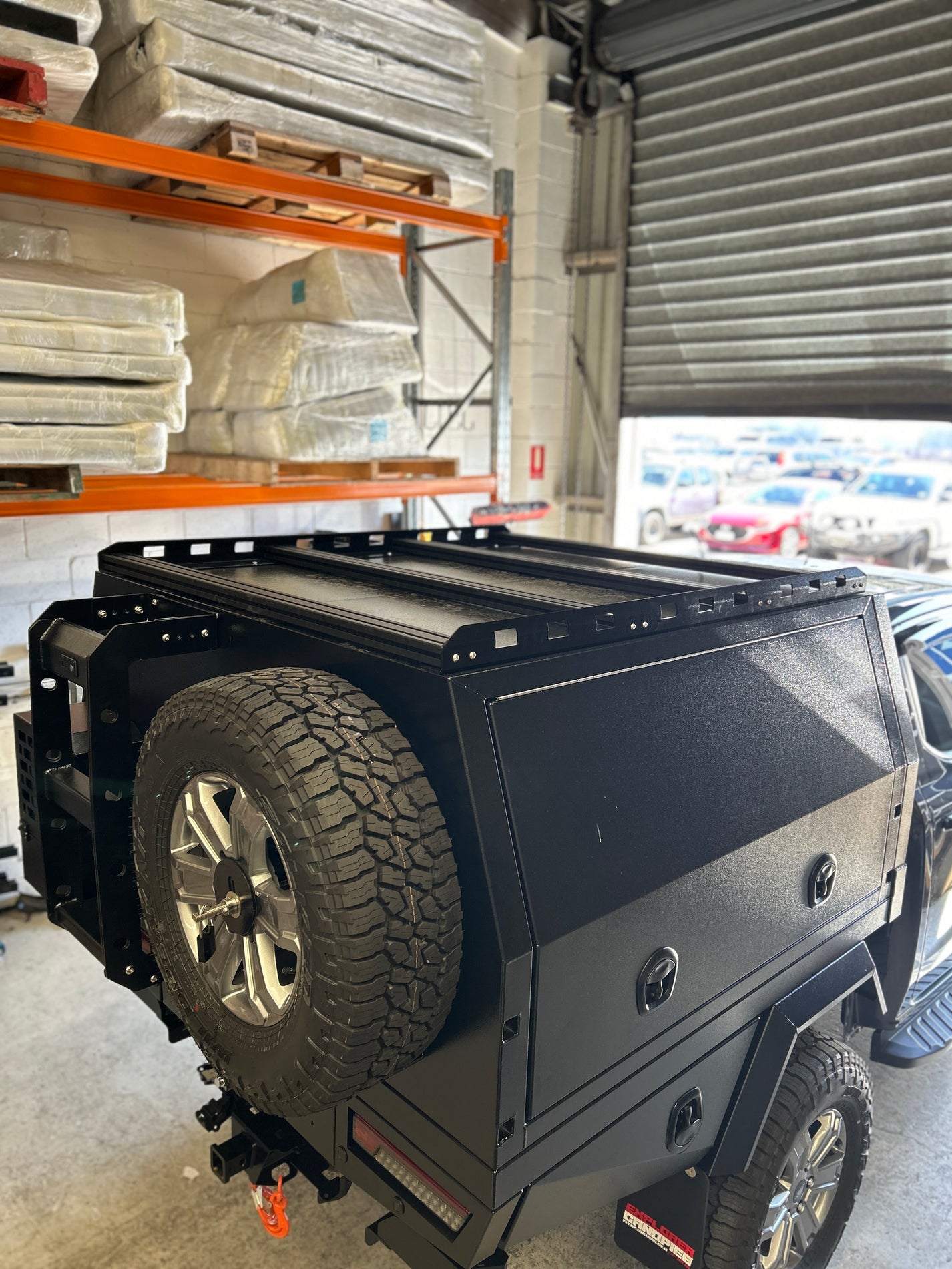 Black Flat Platform Roof Rack 1600mm | Explorer Canopies & Ute Trays