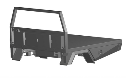 1880mm Black Ute Tray With Trundle