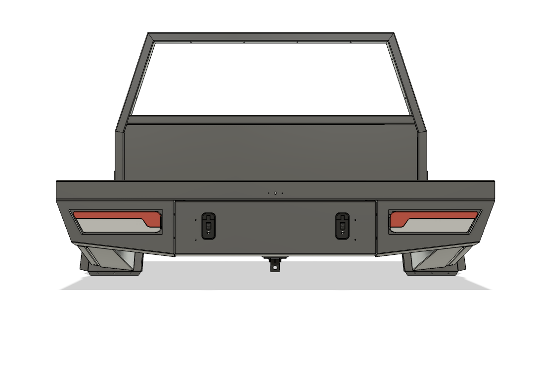 1680mm Black Ute Tray With Trundle Black