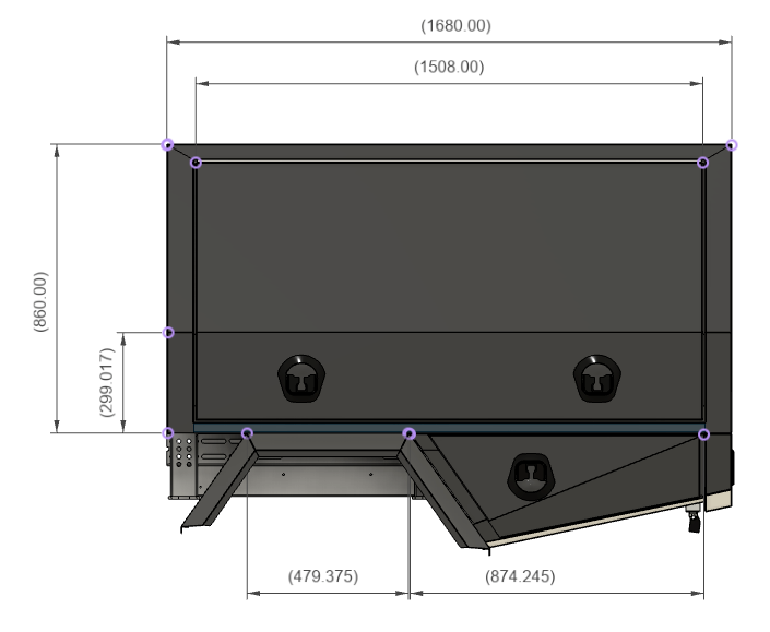 Explorer Pro Series — 1680 Service Body dimensions