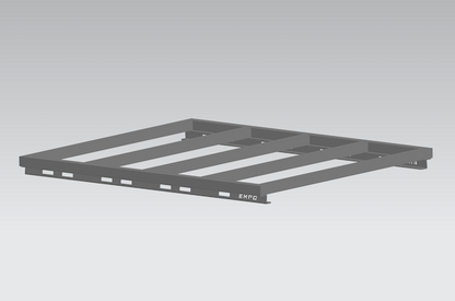 Flat Platform Rack 1600mm V2 - Black - Explorer Canopies